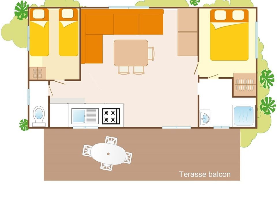 Cliquez pour découvrir toutes les photos de l'HÉBERGEMENT ! mobil-home - Ca Savio photo 4