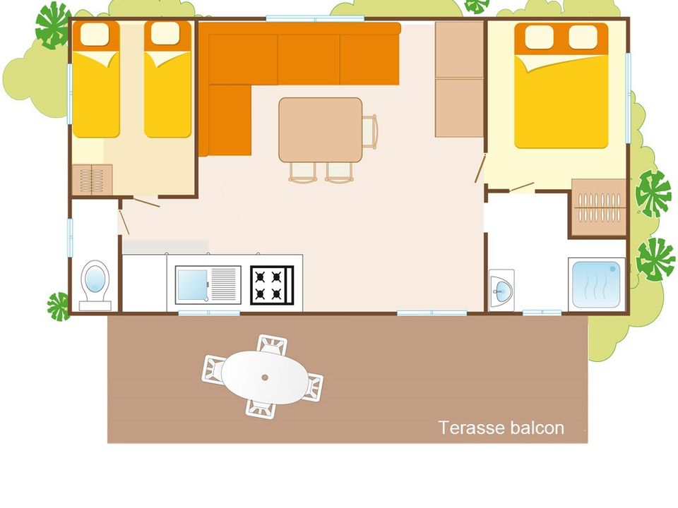 Cliquez pour découvrir toutes les photos de l'HÉBERGEMENT ! mobil-home - établissement Ca Savio photo 4