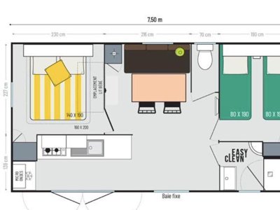 Cliquez pour découvrir toutes les photos de l'HÉBERGEMENT ! mobil-home - Le Rocher De La Cave photo 7