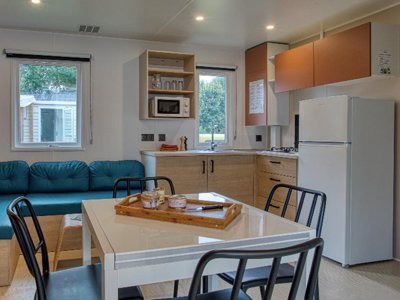 Cliquez pour découvrir toutes les photos de l'HÉBERGEMENT ! mobil-home - Le Rocher De La Cave photo 3