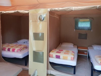 Cliquez pour découvrir toutes les photos de l'HÉBERGEMENT ! bungalow toilé - L'île Cariot photo 5