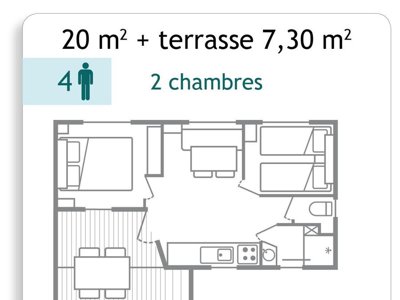 Cliquez pour découvrir toutes les photos de l'HÉBERGEMENT ! mobil-home - L'île Cariot photo 5