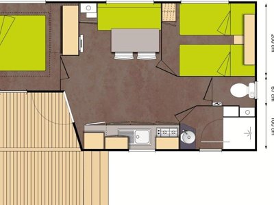 Cliquez pour découvrir toutes les photos de l'HÉBERGEMENT ! mobil-home - La Chanterelle photo 6