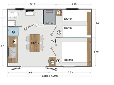 Cliquez pour découvrir toutes les photos de l'HÉBERGEMENT ! mobil-home - Domaine De L'Epinette photo 7