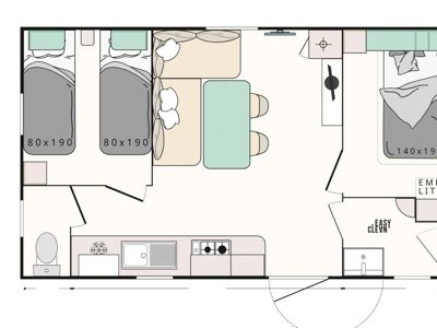 Cliquez pour découvrir toutes les photos de l'HÉBERGEMENT ! mobil-home - Les Pirons photo 3