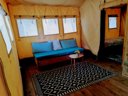 Cliquez pour découvrir toutes les photos de l'HÉBERGEMENT ! tente en toile et bois - camping La Digue photo 2