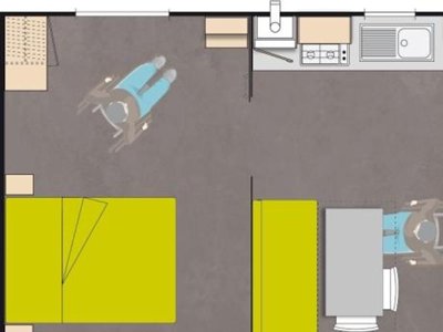 Cliquez pour découvrir toutes les photos de l'HÉBERGEMENT ! mobil-home - Flower De Mars photo 9