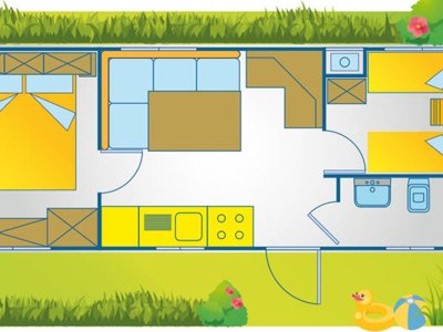 Cliquez pour découvrir toutes les photos de l'HÉBERGEMENT ! mobil-home - Villaggio Thurium photo 12