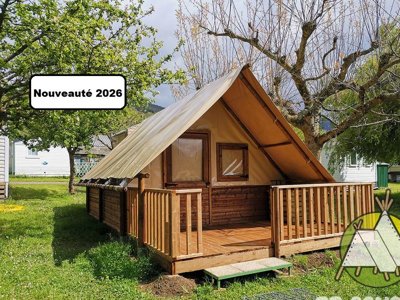 Cliquez pour découvrir toutes les photos de l'HÉBERGEMENT ! bungalow toilé - Du Lac De Cormoranche photo 2