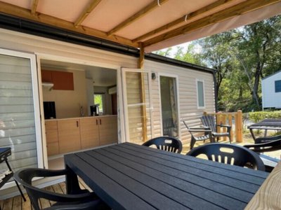 Cliquez pour découvrir toutes les photos de l'HÉBERGEMENT ! mobil-home - Le Mas De Reilhe photo 3