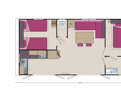 Cliquez pour découvrir toutes les photos de l'HÉBERGEMENT ! mobil-home - De L'Etang Du Merle photo 6