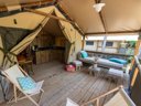 tente en toile et bois - camping Flower La Pinède photo 10