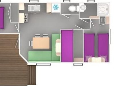 Cliquez pour découvrir toutes les photos de l'HÉBERGEMENT ! mobil-home - Du Golf photo 3