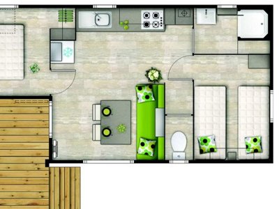 mobil-home - Le Bois Des Ecureuils photo 7