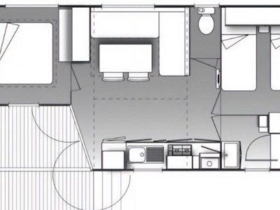 Cliquez pour découvrir toutes les photos de l'HÉBERGEMENT ! mobil-home - Les Eaux Chaudes photo 4