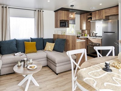 Cliquez pour découvrir toutes les photos de l'HÉBERGEMENT ! mobil-home - La Falaise photo 2