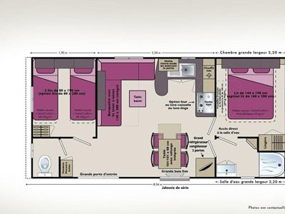 Cliquez pour découvrir toutes les photos de l'HÉBERGEMENT ! mobil-home - Les Floralies photo 4