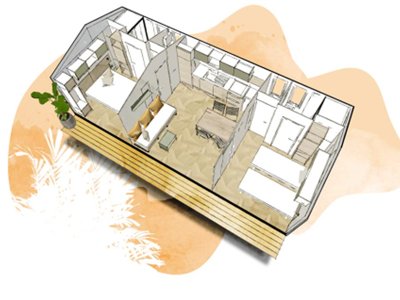 Cliquez pour découvrir toutes les photos de l'HÉBERGEMENT ! mobil-home - Les Floralies photo 2
