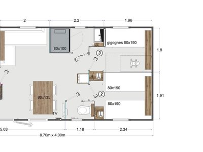 Cliquez pour découvrir toutes les photos de l'HÉBERGEMENT ! mobil-home - Ostrea photo 4