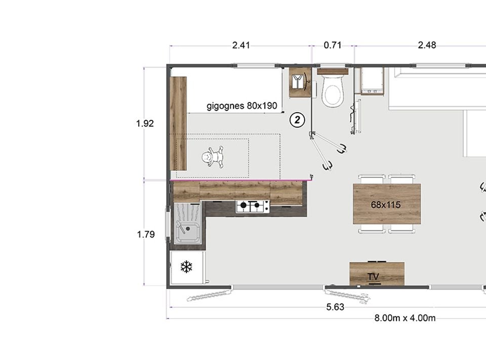 Cliquez pour découvrir toutes les photos de l'HÉBERGEMENT ! mobile_home - Ostrea photo 3