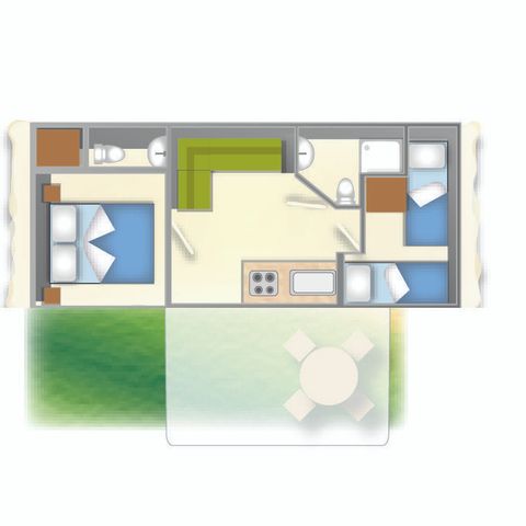Cliquez pour découvrir toutes les photos de l'HÉBERGEMENT ! mobil-home - Mare Pineta photo 5
