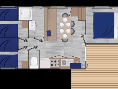 Cliquez pour découvrir toutes les photos de l'HÉBERGEMENT ! mobil-home - Du Val photo 7