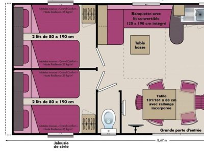 Cliquez pour découvrir toutes les photos de l'HÉBERGEMENT ! mobil-home - L'Enclave photo 10