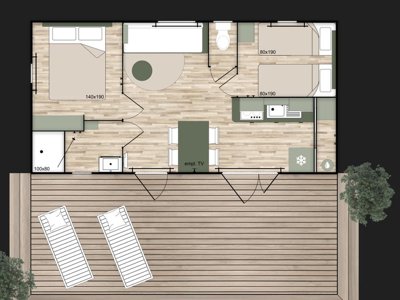 Cliquez pour découvrir toutes les photos de l'HÉBERGEMENT ! mobil-home - Les Marguerites photo 9
