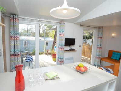 Cliquez pour découvrir toutes les photos de l'HÉBERGEMENT ! mobil-home - La Pierre Verte photo 2