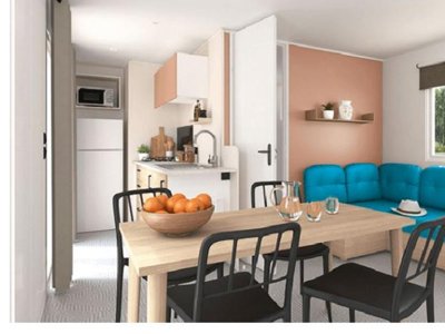 Cliquez pour découvrir toutes les photos de l'HÉBERGEMENT ! mobil-home - La Pierre Verte photo 2
