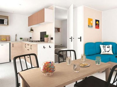 Cliquez pour découvrir toutes les photos de l'HÉBERGEMENT ! mobil-home - La Pierre Verte photo 2