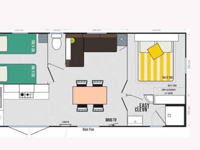 Cliquez pour découvrir toutes les photos de l'HÉBERGEMENT ! mobil-home - La Pierre Verte photo 3