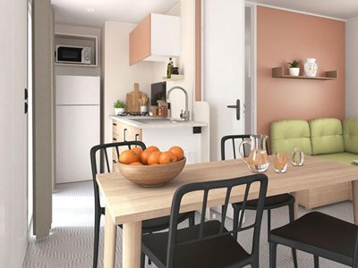Cliquez pour découvrir toutes les photos de l'HÉBERGEMENT ! mobil-home - La Pierre Verte photo 2
