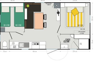 Cliquez pour découvrir toutes les photos de l'HÉBERGEMENT ! mobil-home - Flower La Steniole photo 5