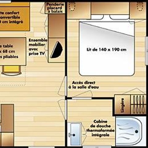Cliquez pour découvrir toutes les photos de l'HÉBERGEMENT ! mobilhome - Des Etangs photo 5