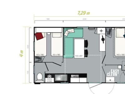 Cliquez pour découvrir toutes les photos de l'HÉBERGEMENT ! mobil-home - Flower Les Truffières photo 7