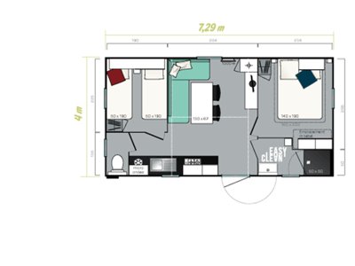 Cliquez pour découvrir toutes les photos de l'HÉBERGEMENT ! mobil-home - Flower Les Truffières photo 9