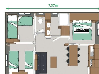 Cliquez pour découvrir toutes les photos de l'HÉBERGEMENT ! chalet - Village De Chalets Auguste Delaune photo 20