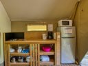 Cliquez pour découvrir toutes les photos de l'HÉBERGEMENT ! tente en toile et bois - camping Lac De Groléjac photo 5