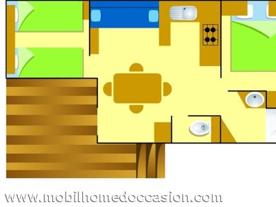 Cliquez pour découvrir toutes les photos de l'HÉBERGEMENT ! mobil-home - L'Hermitage photo 6