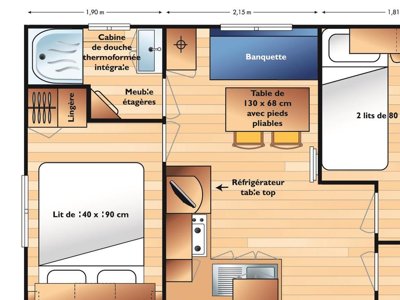 Cliquez pour découvrir toutes les photos de l'HÉBERGEMENT ! mobil-home - L'Hermitage photo 16