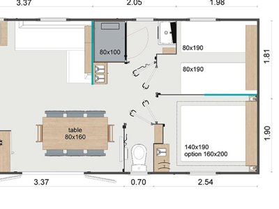 Cliquez pour découvrir toutes les photos de l'HÉBERGEMENT ! mobil-home - L'Etang Du Pays Blanc photo 11