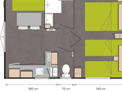 Cliquez pour découvrir toutes les photos de l'HÉBERGEMENT ! mobil-home - Les Jardins De Kergal photo 7