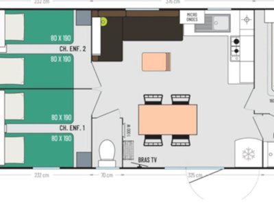 Cliquez pour découvrir toutes les photos de l'HÉBERGEMENT ! mobil-home - Saint James Les Pins photo 5