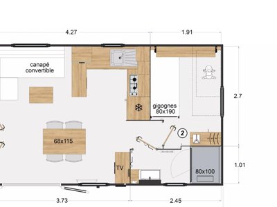 Cliquez pour découvrir toutes les photos de l'HÉBERGEMENT ! mobil-home - Parfums D'été photo 6