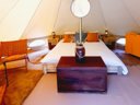Cliquez pour découvrir toutes les photos de l'HÉBERGEMENT ! tente en toile et bois - camping Domaine D'Haulmé photo 3