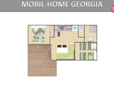 Cliquez pour découvrir toutes les photos de l'HÉBERGEMENT ! mobil-home - Tikayan La Bergerie Plage photo 10