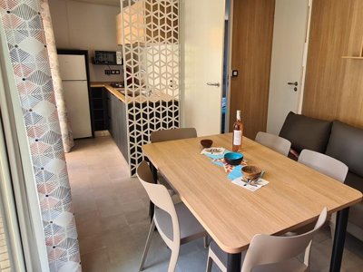 Cliquez pour découvrir toutes les photos de l'HÉBERGEMENT ! mobil-home - Tikayan La Bergerie Plage photo 5