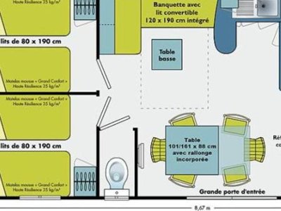 Cliquez pour découvrir toutes les photos de l'HÉBERGEMENT ! mobil-home - L'Arize photo 7