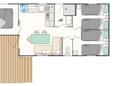 Cliquez pour découvrir toutes les photos de l'HÉBERGEMENT ! mobil-home - Les Ajoncs D'Or photo 5